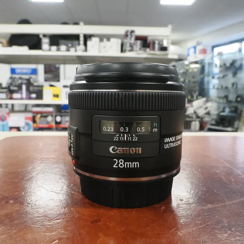 Used Canon EF 28mm f2.8 IS USM - 12 Months Warranty-1