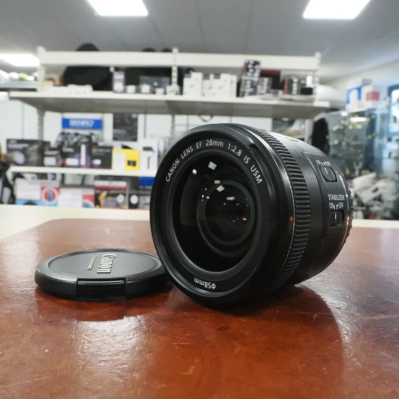 Used Canon EF 28mm f2.8 IS USM - 12 Months Warranty-3