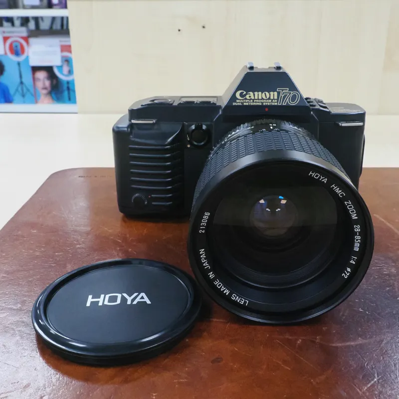 Used Canon T70 + Hoya 28-85mm f4 - Film - 3 Months Warranty-1