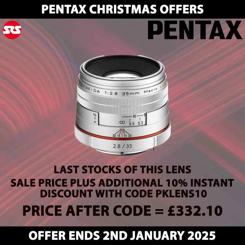 Pentax HD PENTAX-DA 35mm F2.8 Macro Limited Lens - Silver - CLEARANCE SALE OFFER!