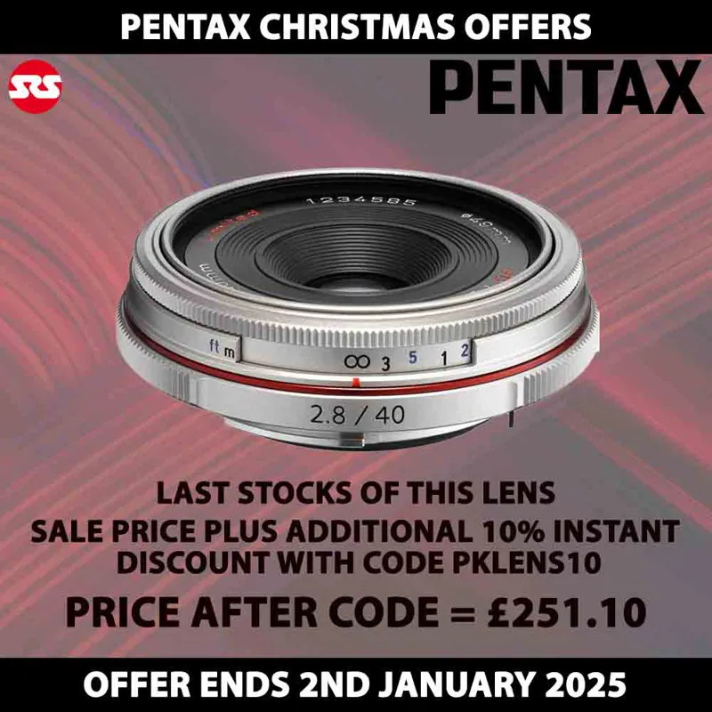 Pentax HD PENTAX-DA 40mm F2.8 Limited Lens - Silver