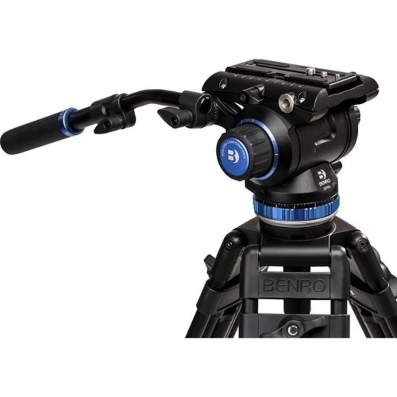 Ex-Display Benro S8 PRO Flat Base Fluid Video Tripod Head 8KG Payload-2