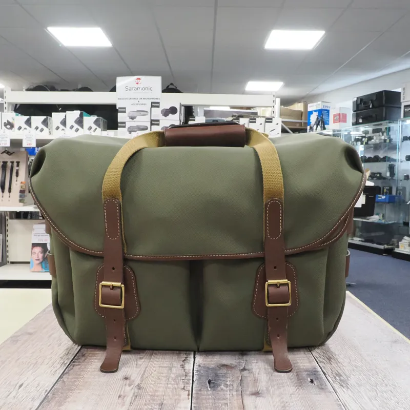 Used Billingham Hadley Large Pro - Sage Fybernyte/Chocolate - 12 Months Warranty