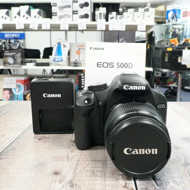 Used Canon 500D + 18-55mm IS - 3086 Actuations - 12 Months Warranty