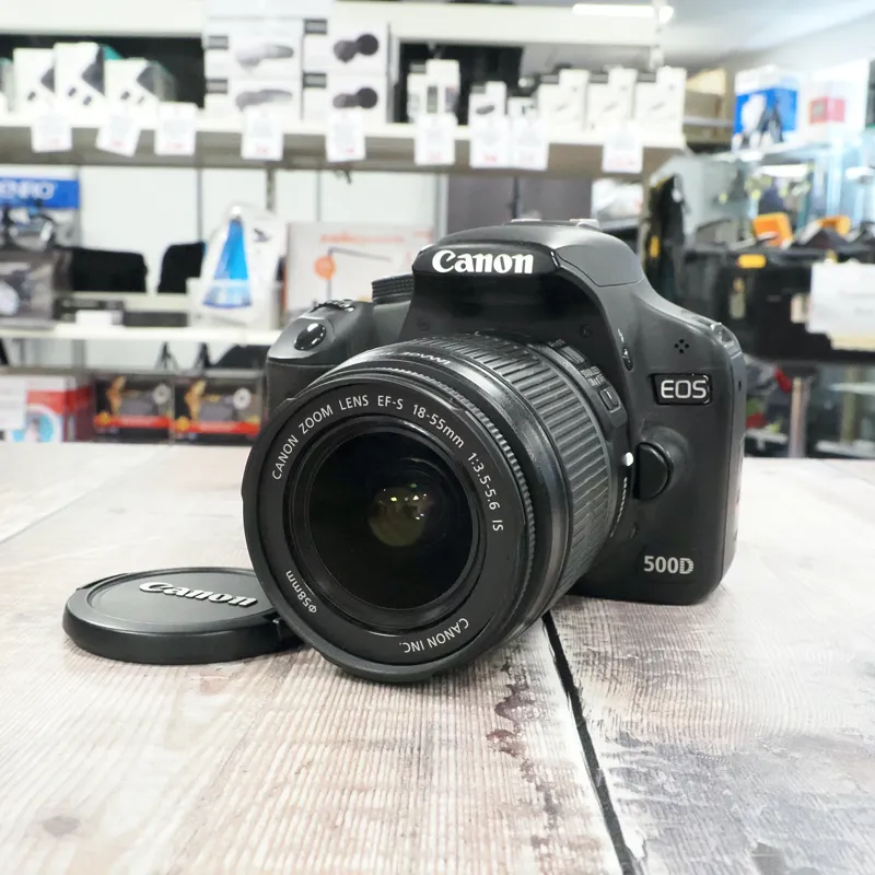 Used Canon 500D + 18-55mm IS - 3086 Actuations - 12 Months Warranty-1