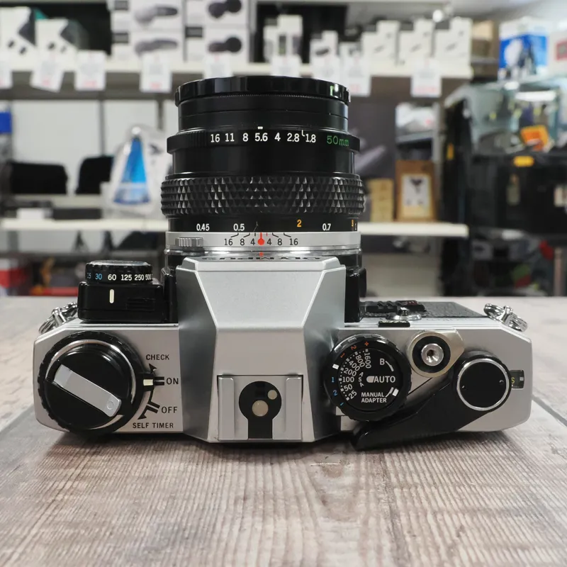 Used Olympus OM-10 + 50mm f1.8 + Manual adapter - 12 Months Warranty-3