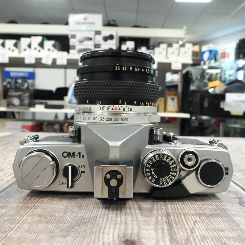 Used Olympus OM-1n + OM 50mm f1.8 - Film - 12 Months Warranty-3