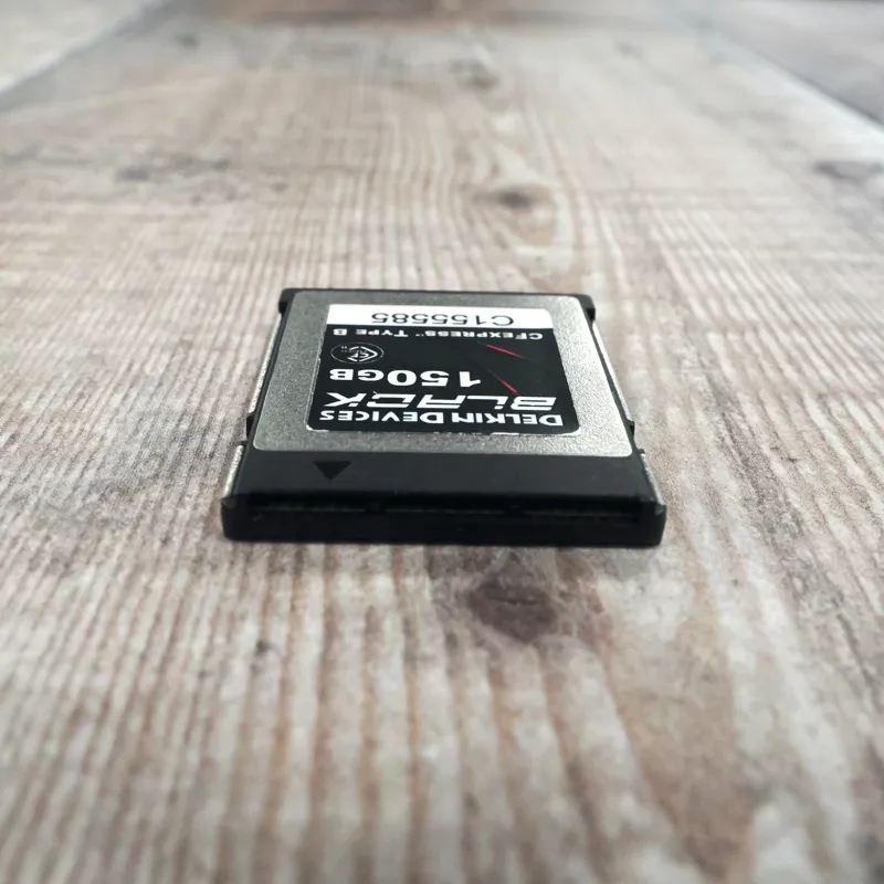 Used Delkin Devices Black 150gb CF Express Type B memory card - 12 Months Warranty-2