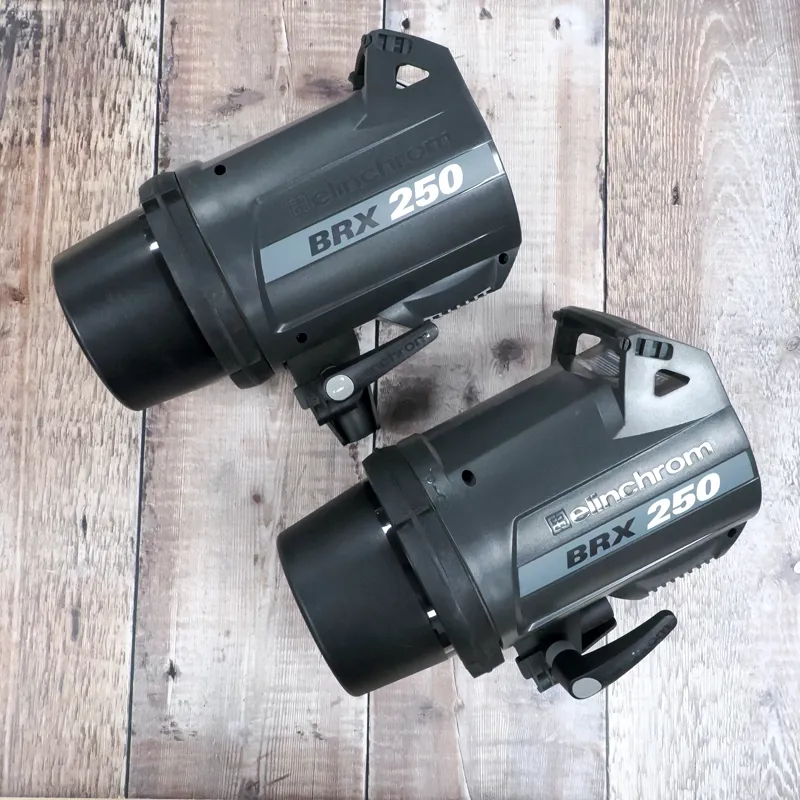 Used Elinchrom BRX 250 Monobloc Heads x2 - 12 Months Warranty