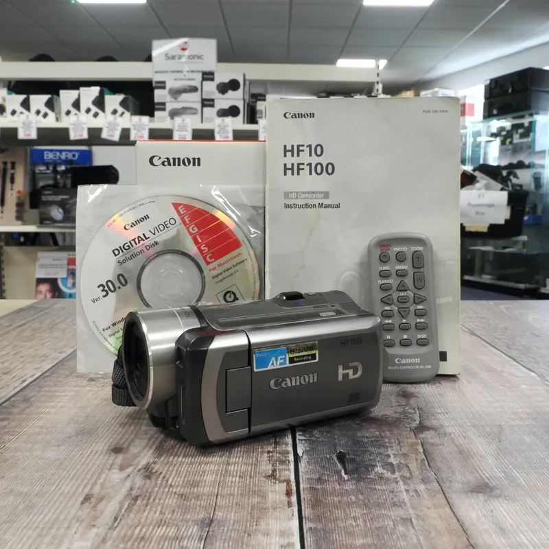 Used Canon HF100  HD Camcorder - 12 Months Warranty
