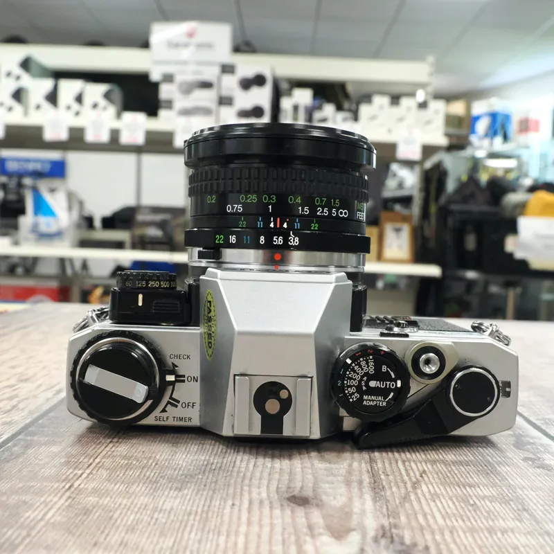 Used Olympus OM-10 + Cosina 20mm f3.8 + Manual Adaptor - 12 Months Warranty-3