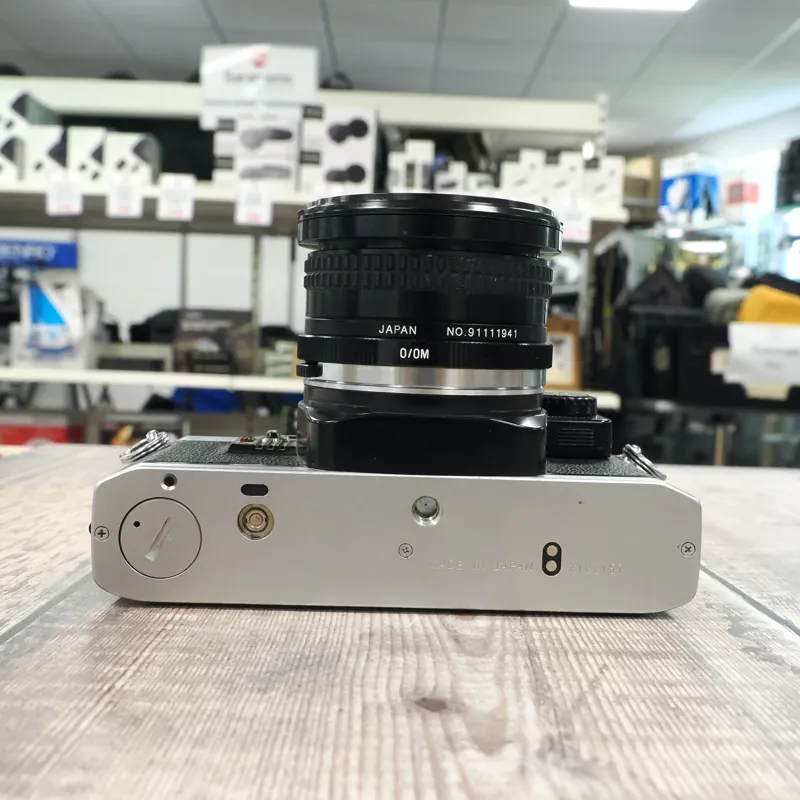 Used Olympus OM-10 + Cosina 20mm f3.8 + Manual Adaptor - 12 Months Warranty-4