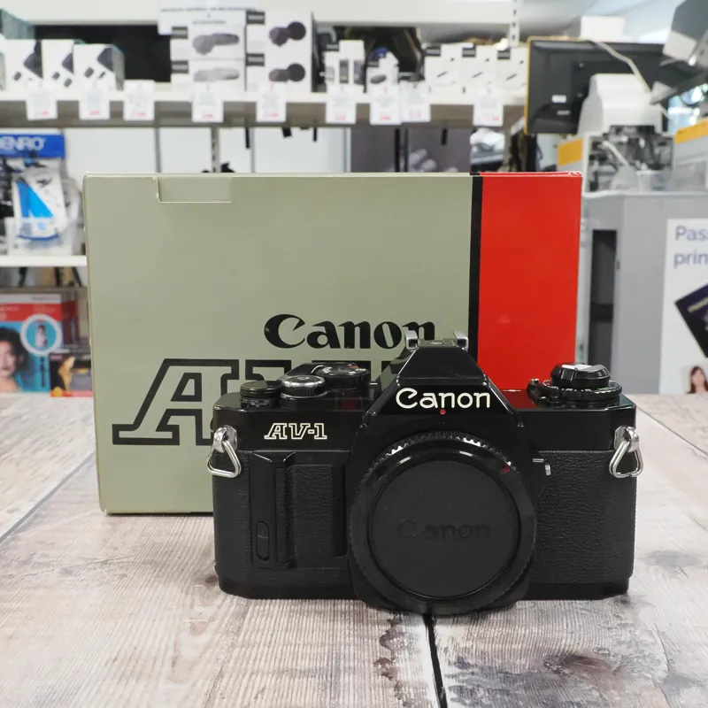 Used Canon AV-1 Body - Film - Black - 3 Months Warranty