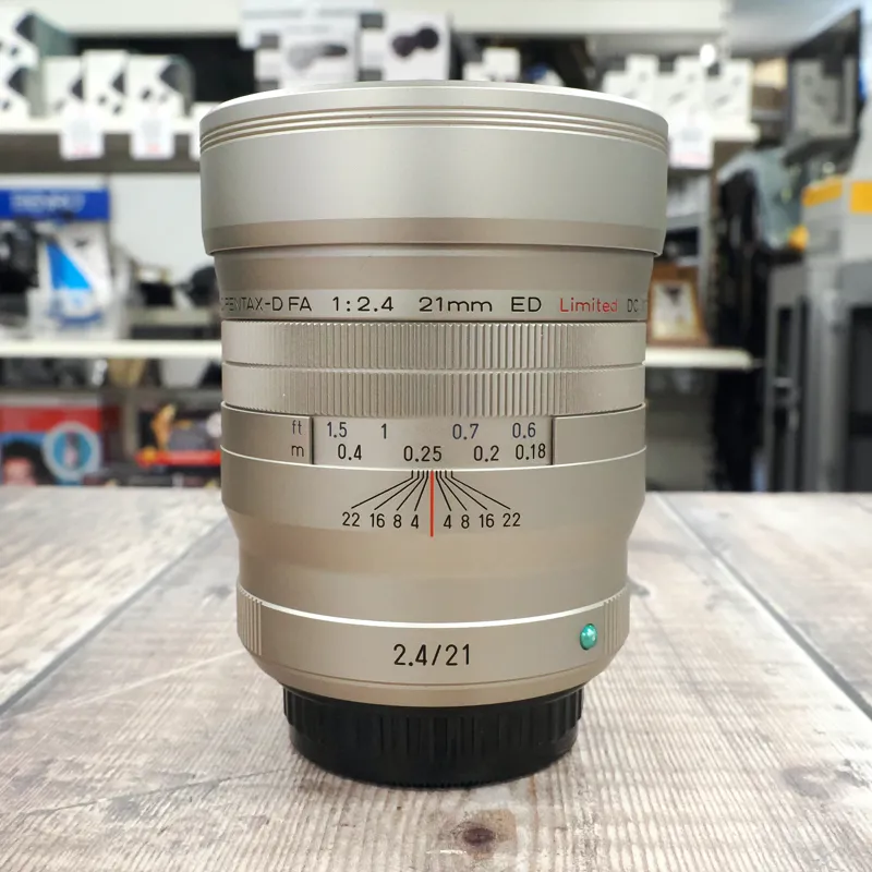 Used Pentax DFA 21mm f2.4 ED DC WR - Silver - 12 Months Warranty-1