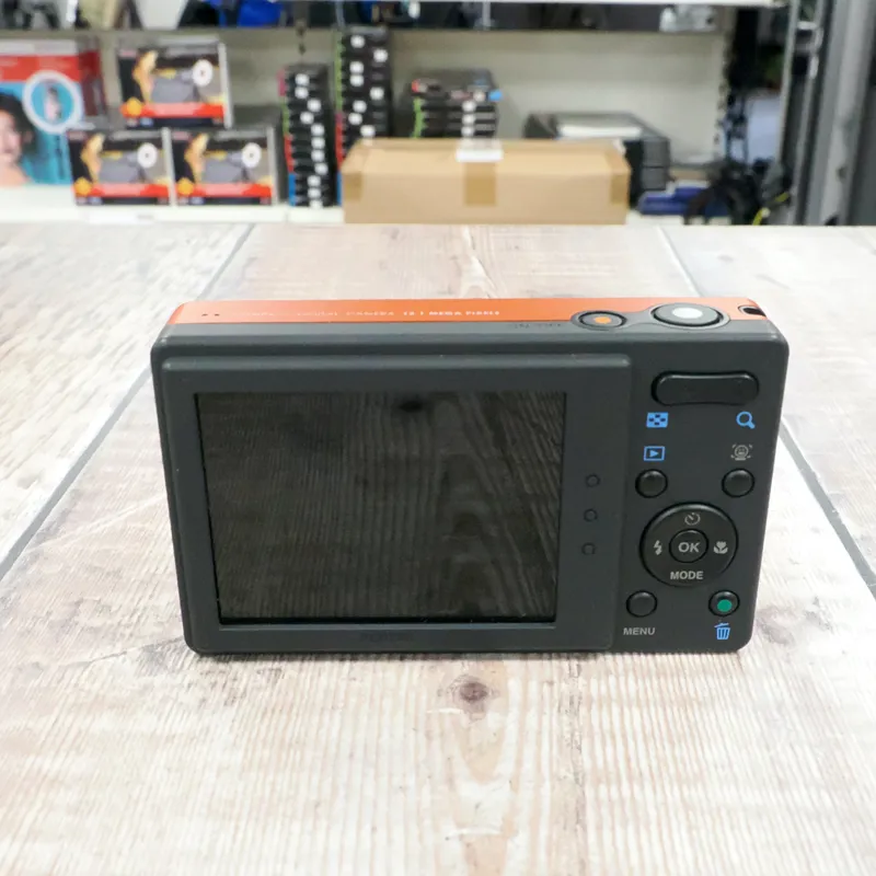 Used Pentax Optio H90 Silver/Orange Digital Compact - 3 Months Warranty-2
