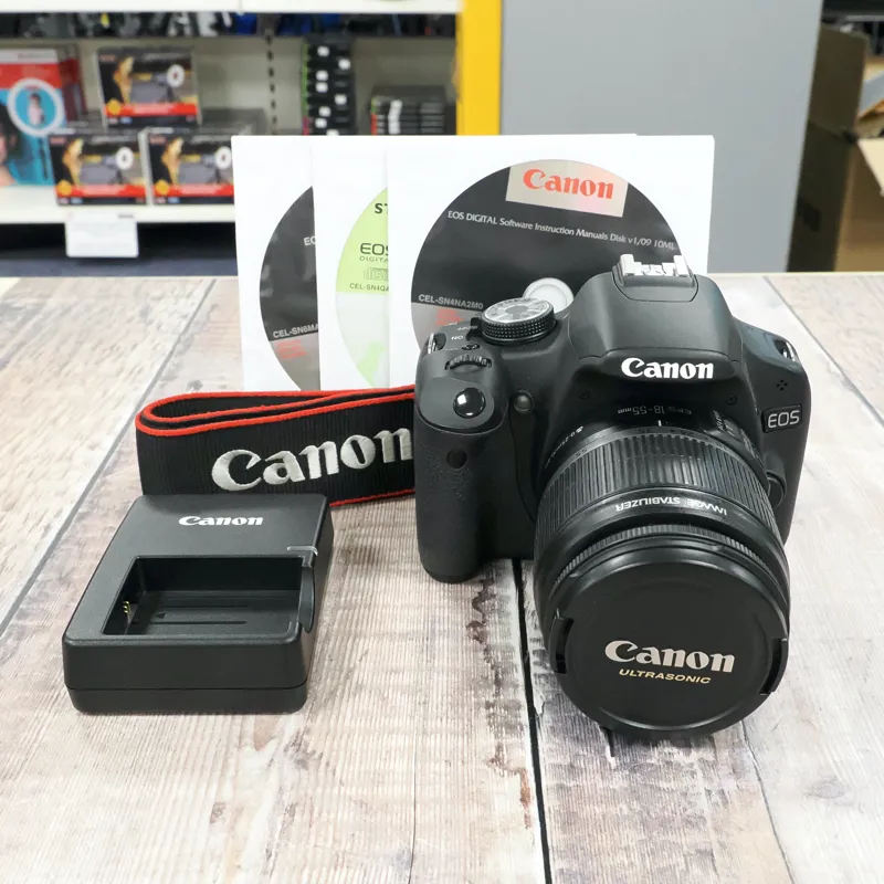 Used Canon EOS 500D+ 18-55mm 3.5-5.6 IS - 1830 Actuations - 12 Months Warranty
