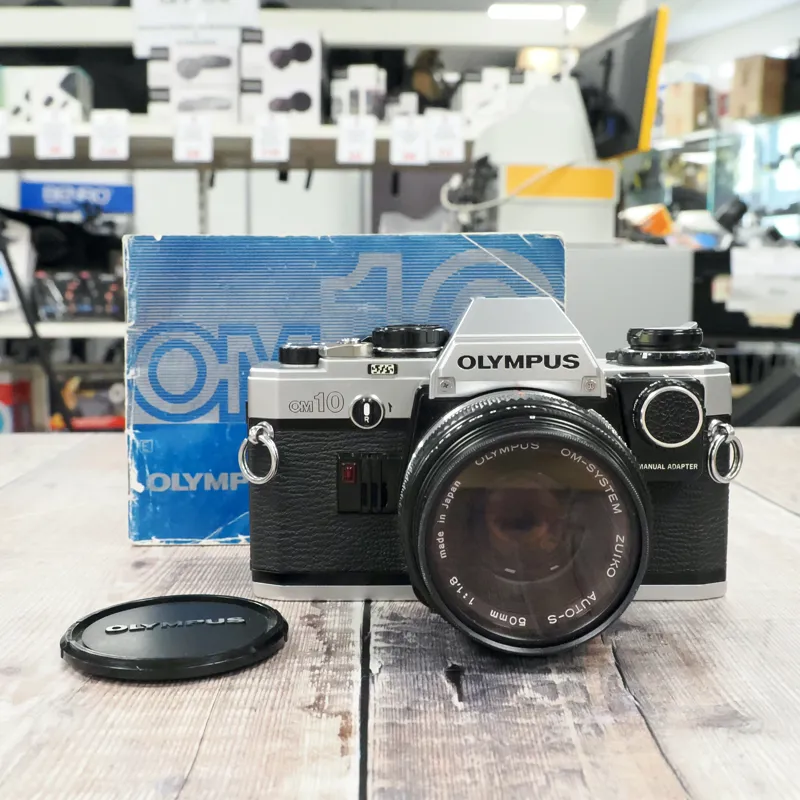 Used Olympus OM-10 + 50mm + Manual Adapter - Film - 12 Months Warranty