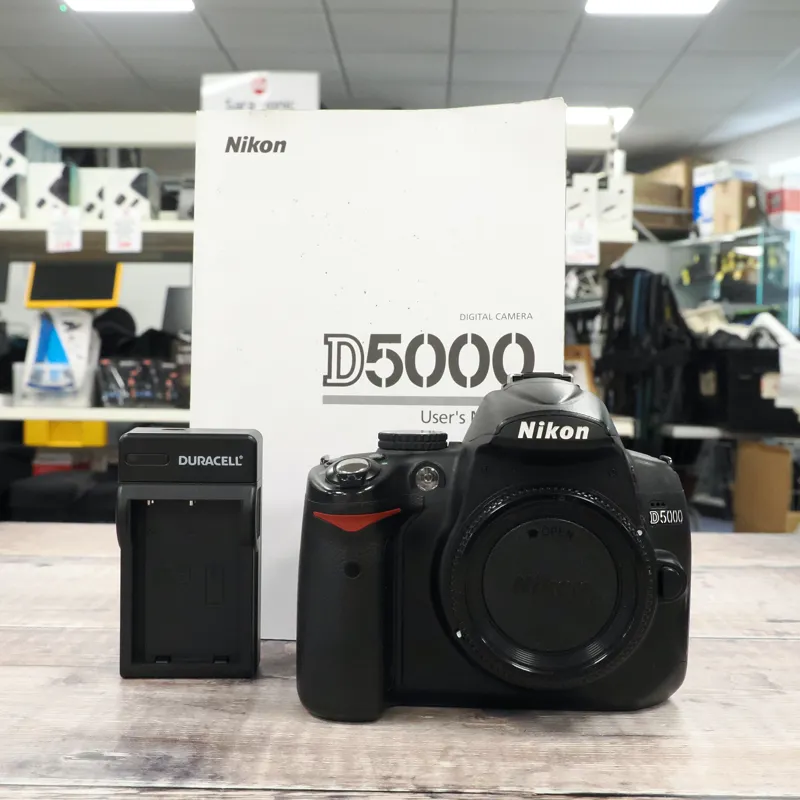 Used Nikon D5000 Body - 10347 Actuations - 12 Months Warranty