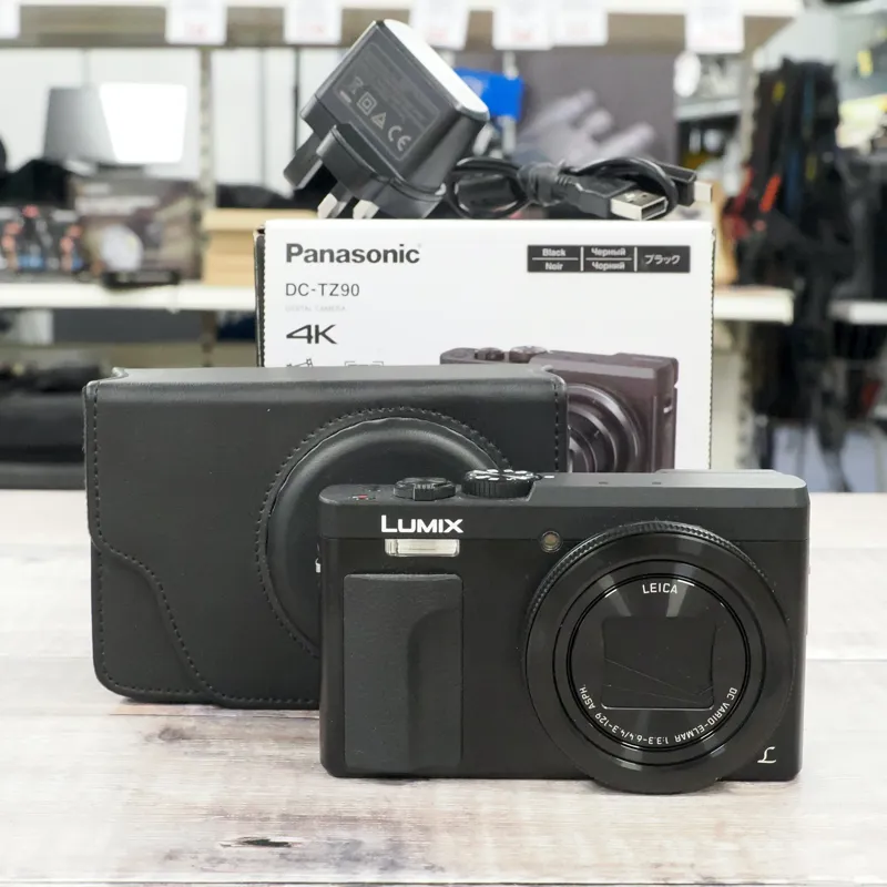 Used Panasonic Lumix TZ-90 Digital Compact - Black - 12 Months Warranty