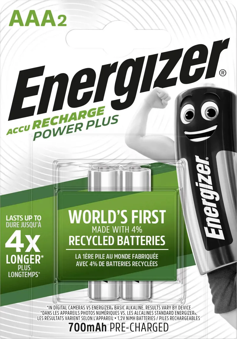 Energizer Rechargeable 700mAh AAA 2 Pack