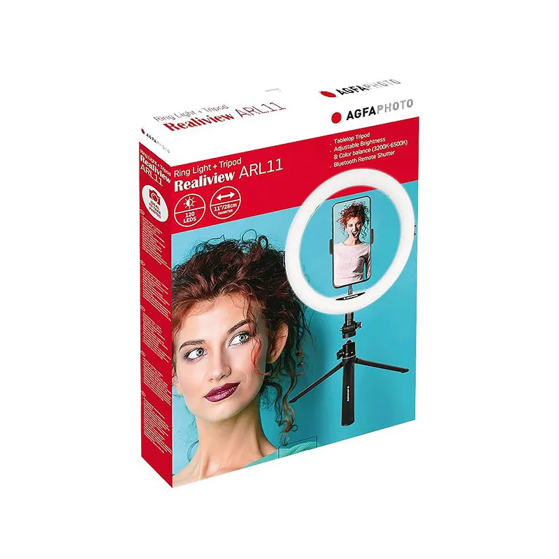 Agfaphoto Realiview ARL11 Ring light and stand-1