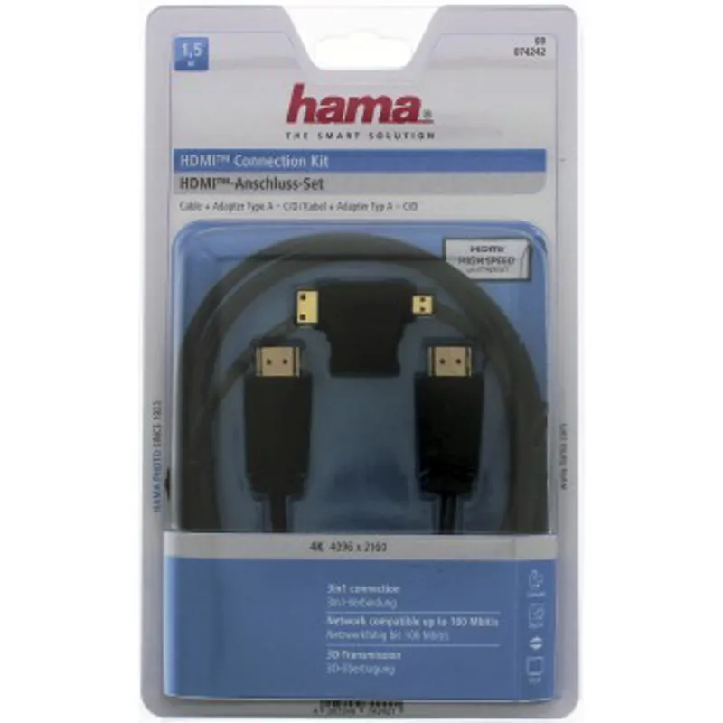 Hama 3 in 1 High-Speed HDMI Cable-1
