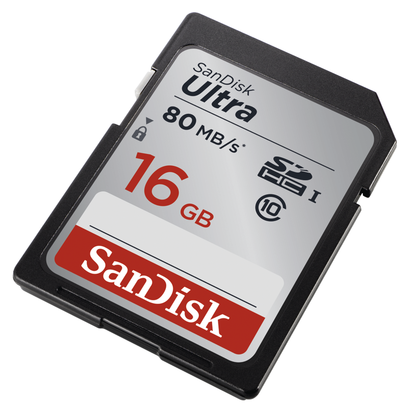 SanDisk Ultra 16GB SDHC Memory Card 80mbs-2