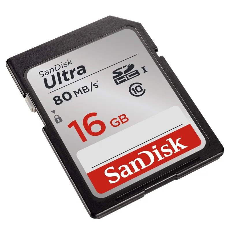 SanDisk Ultra 16GB SDHC Memory Card 80mbs-1