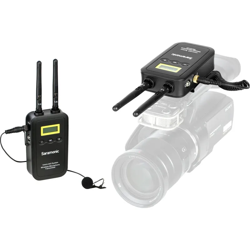 Open Box Saramonic VmicLink5 RX+TX Wireless Microphone System-2