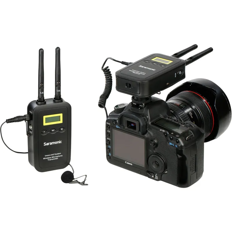 Open Box Saramonic VmicLink5 RX+TX Wireless Microphone System-3