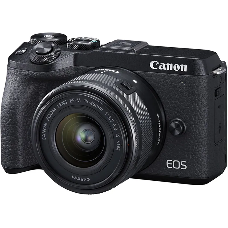 Canon EOS M6 Mark II and EF-M 15-45mm IS STM Lens with EVF-DC2 Viewfinder-2