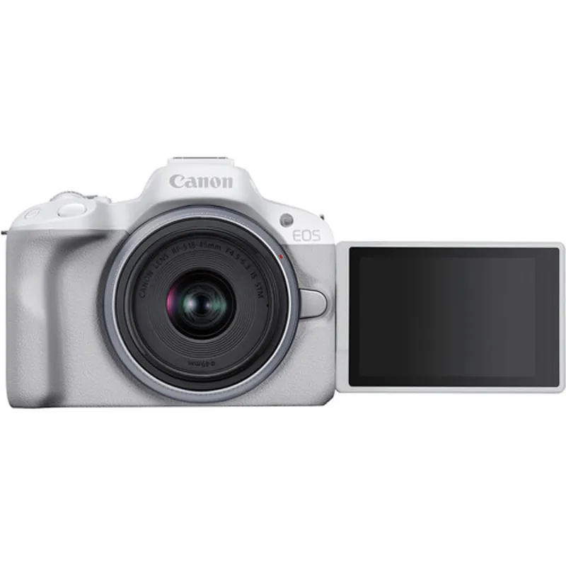 Canon EOS R50 + RF-S 18-45mm - WHITE-2