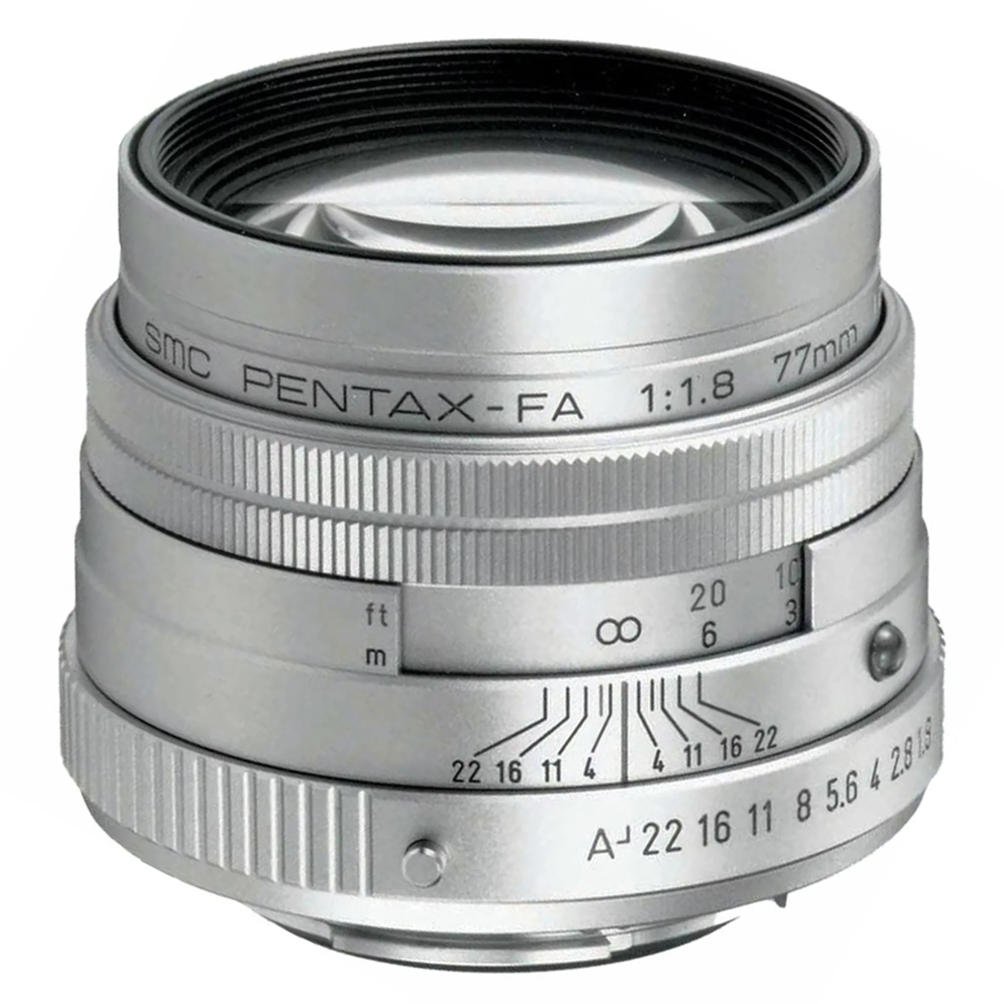 Pentax FA 77mm Limited Lens in Silver - Main Image