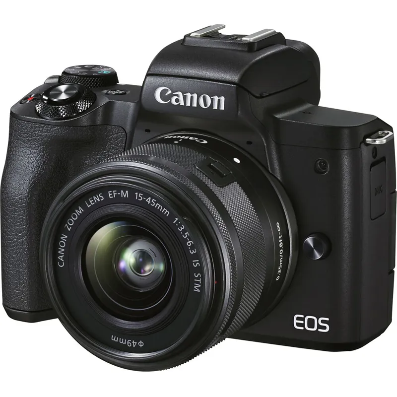 Canon EOS M50 Mark II Digital Camera with EF-M 15-45mm Lens - Black