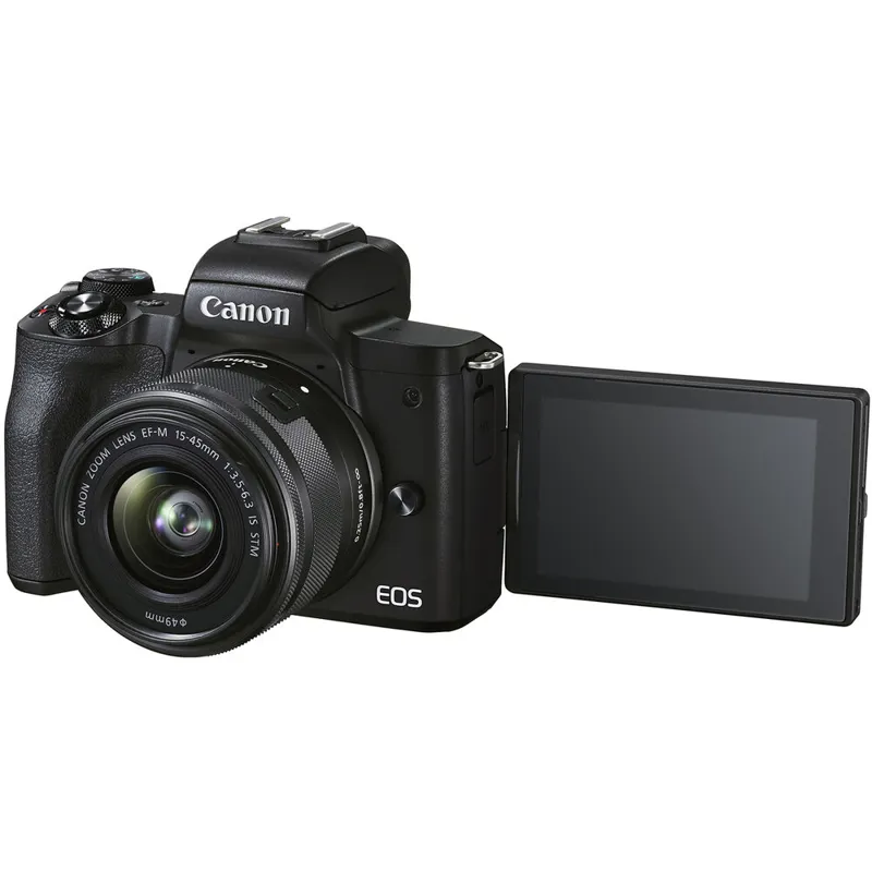Canon EOS M50 Mark II Digital Camera with EF-M 15-45mm Lens - Black-3