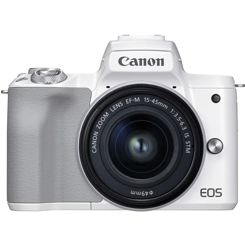 Canon EOS M50 Mark II Digital Camera with EF-M 15-45mm Lens - White-2