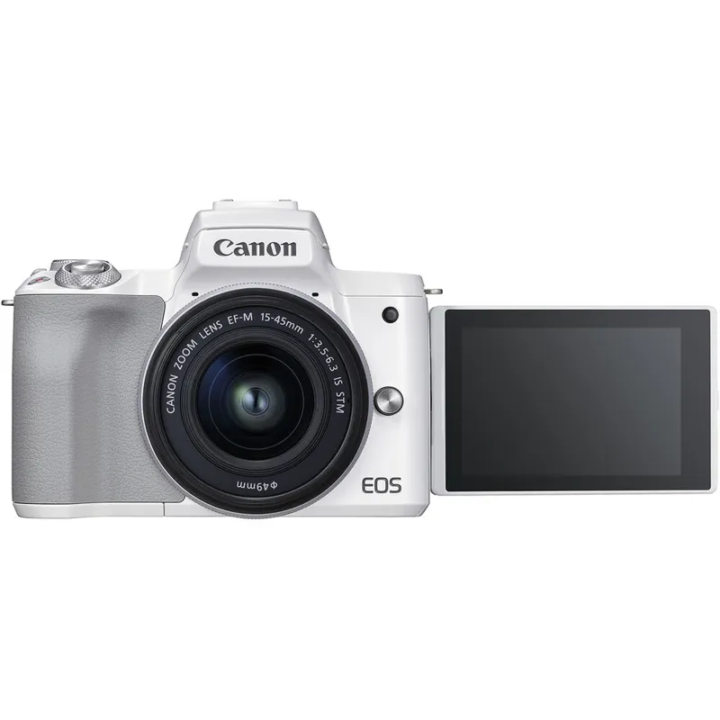 Canon EOS M50 Mark II Digital Camera with EF-M 15-45mm Lens - White-5