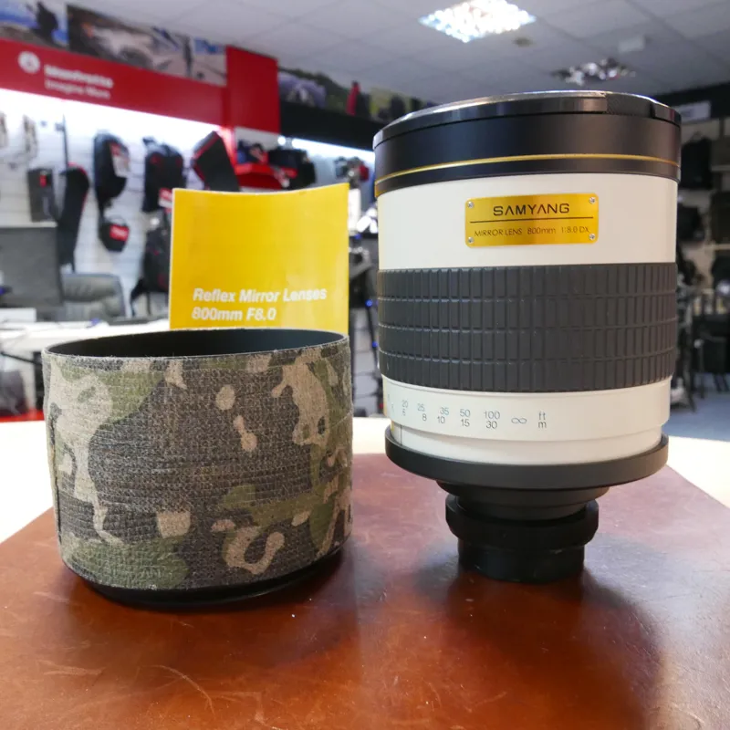 Used Samyang 800mm f8 Mirror lens in Pentax fit - 1 YEAR GTEE