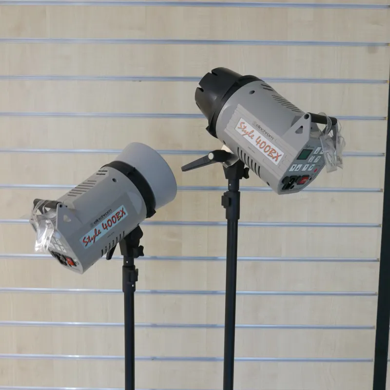 Used Elinchrom Style 400BX Twin Head Lighting Kit  - 1 YEAR GTEE-1