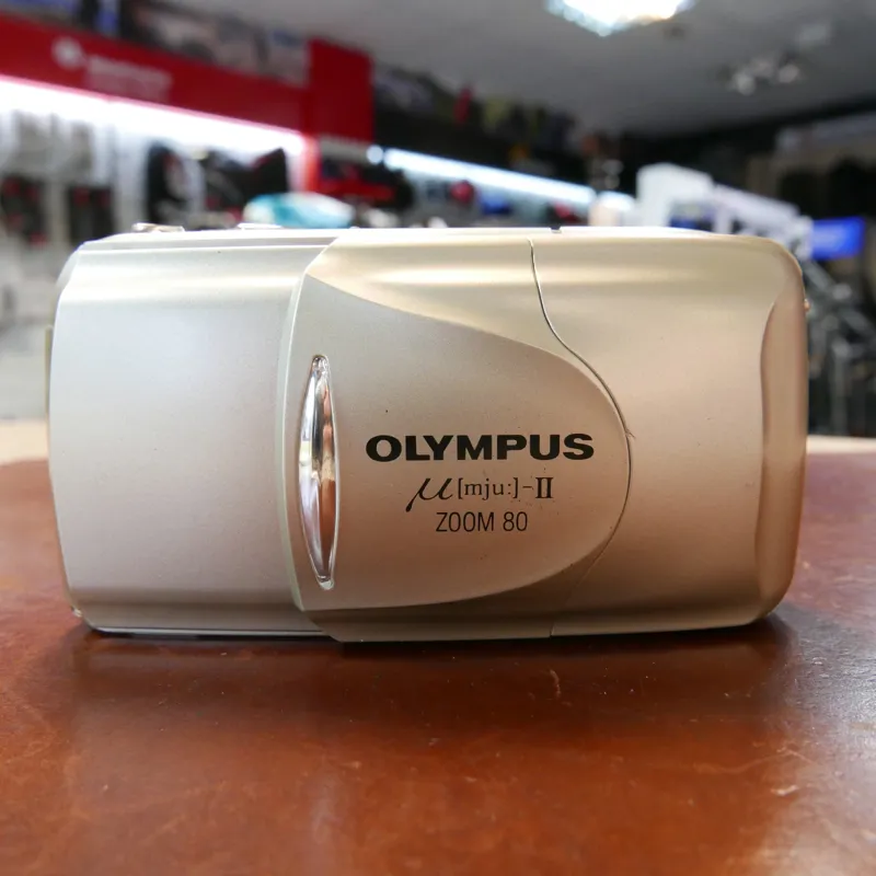 Used Olympus MJU II Zoom 80 Compact 35mm Camera - 1 YEAR GTEE-1