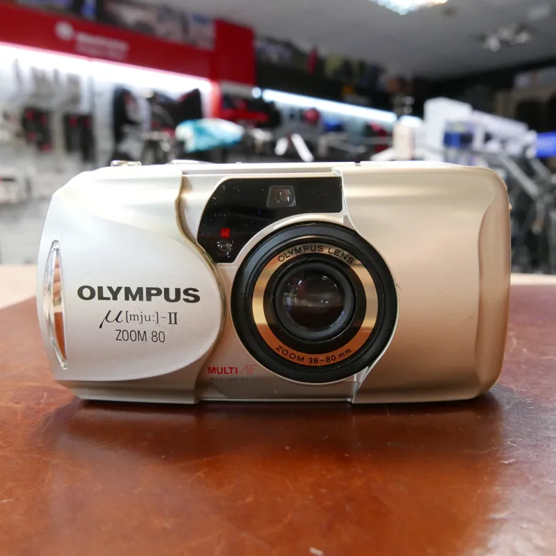 Used Olympus MJU II Zoom 80 Compact 35mm Camera - 1 YEAR GTEE-2
