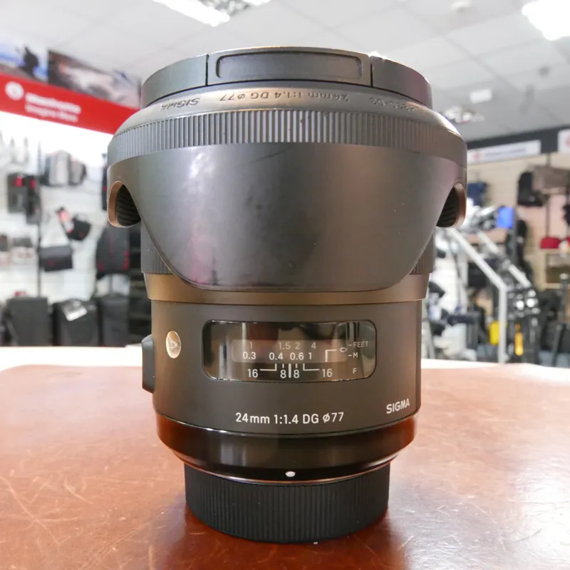 Used Sigma 24mm F1.4 DG HSM Art Lens - Nikon AF - 1 YEAR GTEE-1