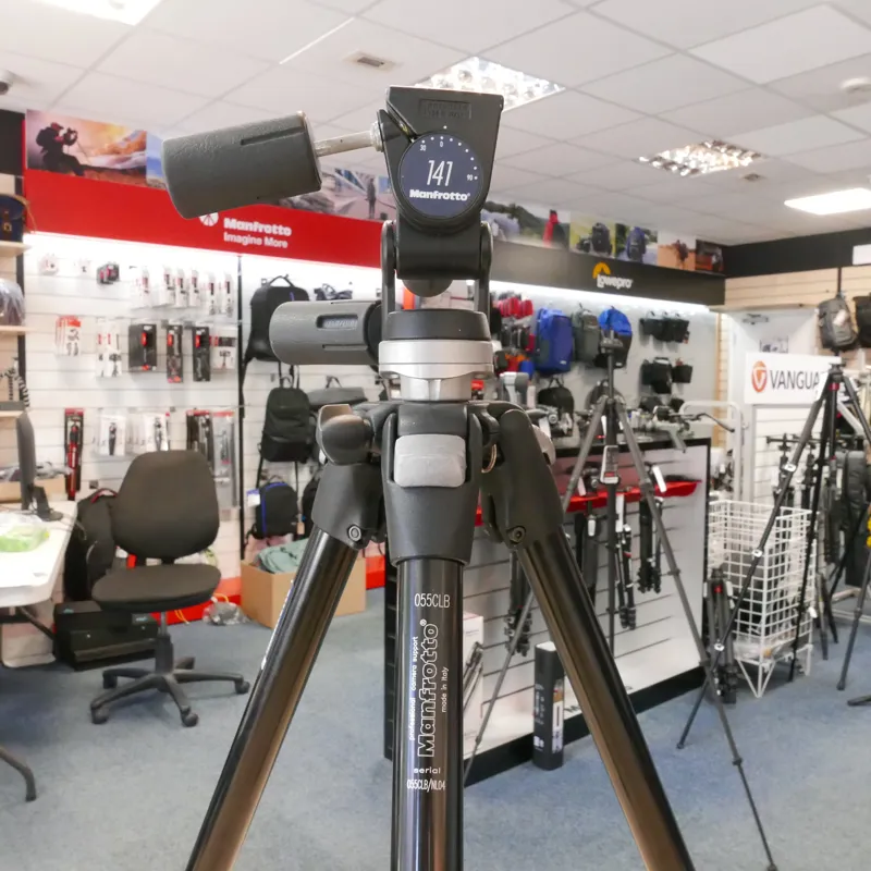 Used Manfrotto 055CLB Tripod + 141 Head - 1 YEAR GTEE-1