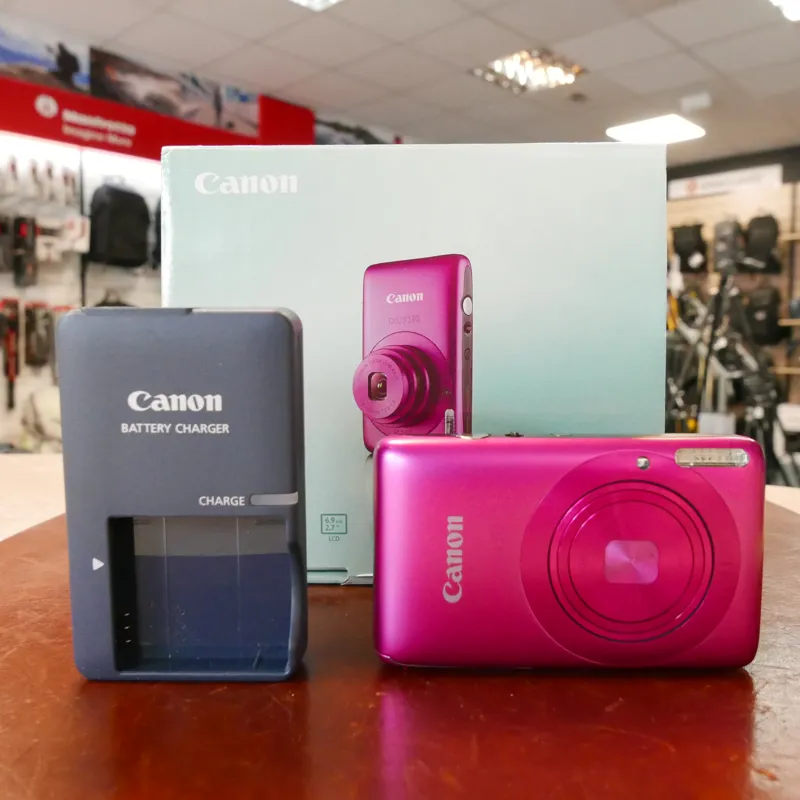 Used Canon IXUS 130 Digital Compact - Pink - 1 YEAR GTEE