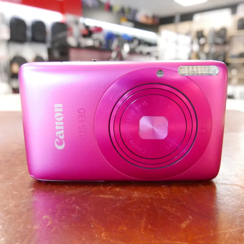 Used Canon IXUS 130 Digital Compact - Pink - 1 YEAR GTEE-1