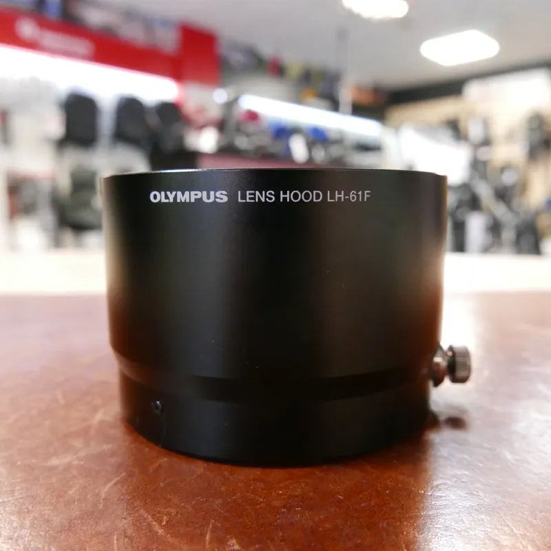 Used Olympus LH-61F Hood - Fits 75mm f1.8 - Black - 1 YEAR GTEE