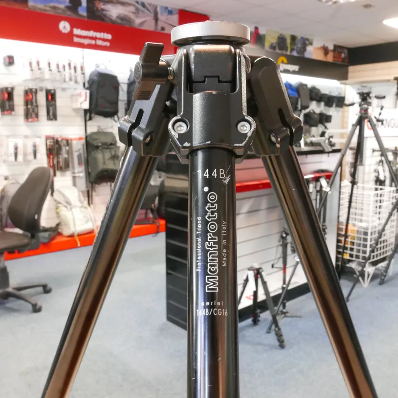 Used Manfrotto 144B Tripod Legs - Black - 1 Year GTEE-1
