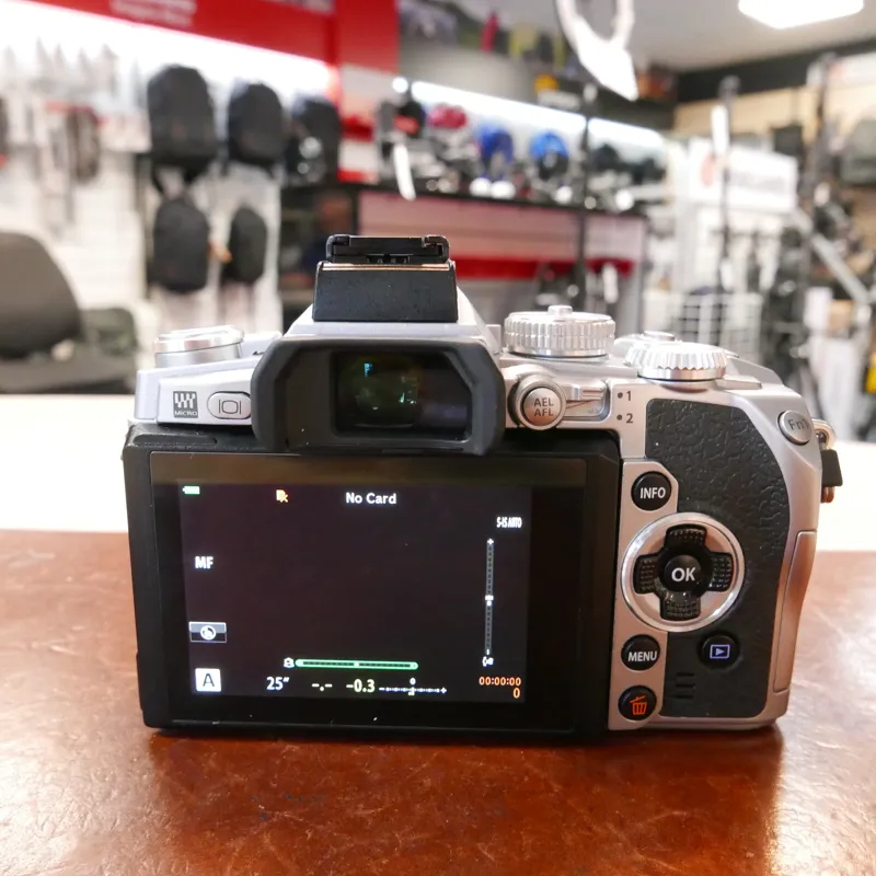 Used Olympus OM-D E-M1 Mark I - Silver - 2969 Actuations - 1 Year GTEE-3