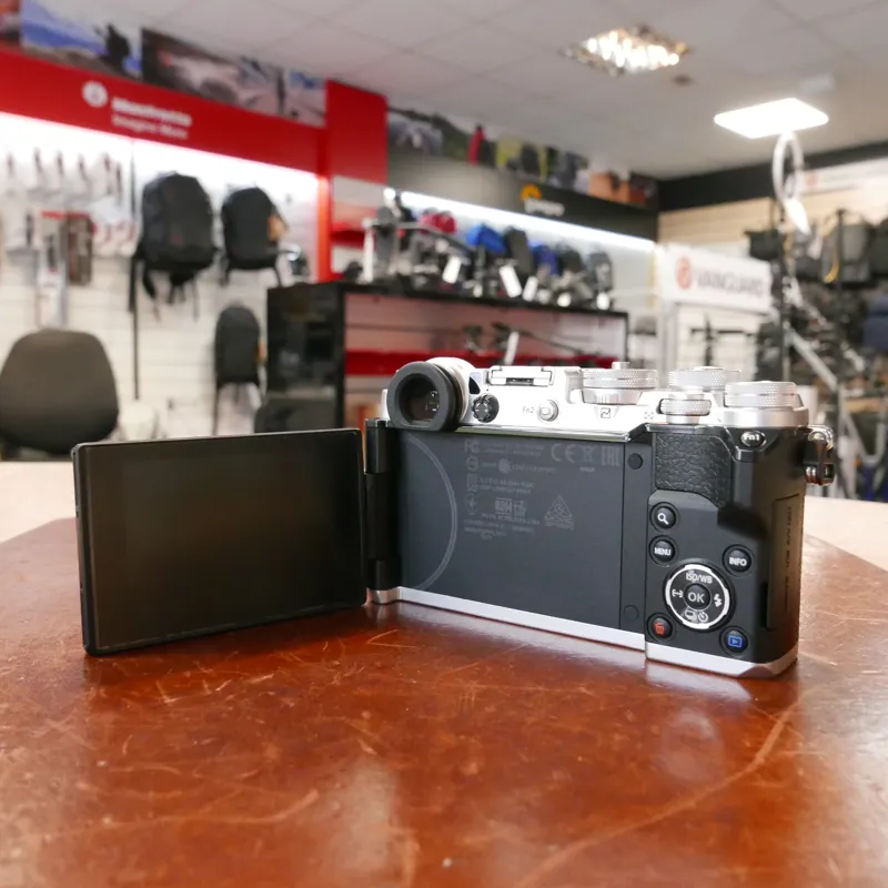 Used Olympus Pen F Silver + 17mm f1.8 - 65 Actuations - 12 Months Warranty-3