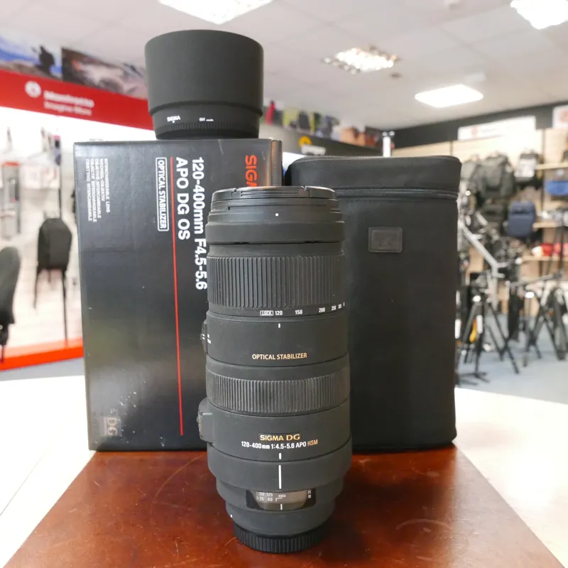 Used Sigma 120-400mm f4.5-5.6 DG OS - Canon EF - 12 Months Warranty-1